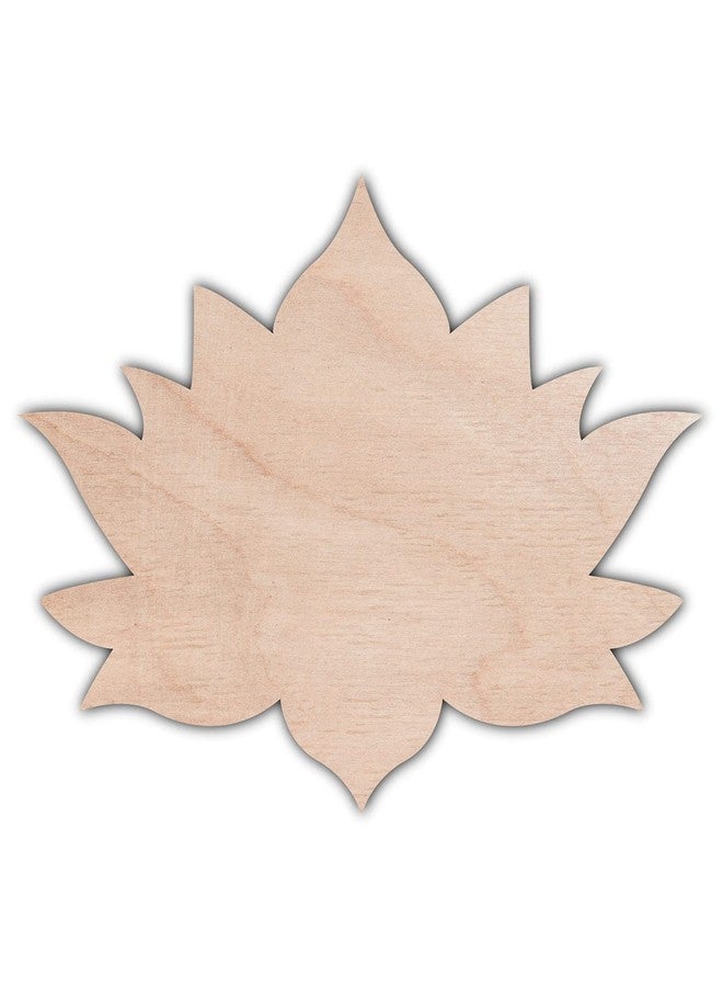 Haoser 3mm Wooden Cutouts for Scrapbooking Arts Crafts DIY Decoration, Pack of 25 Lotus Cutouts for Craft Project (Birch Ply -2 Inch) - Image 5